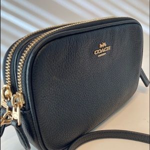 Coach pebble leather crossbody bag